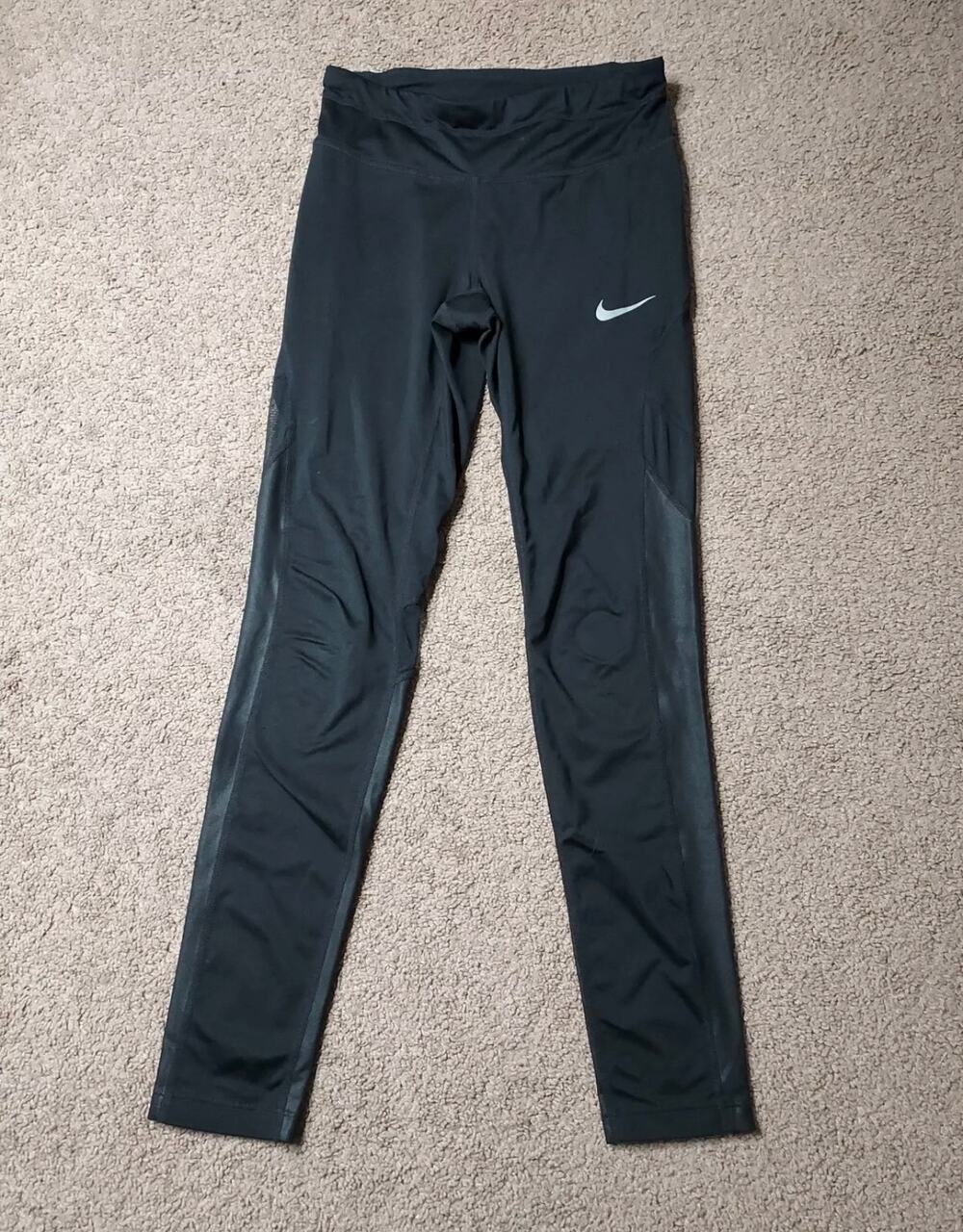 Women's Size XS Black Mesh Nike Leggings Extra Small BQ7980-010
